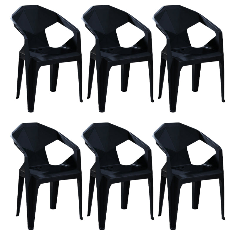Chaises de restauration en plastique de style moderne chaises latérales empilables pour la cuisine