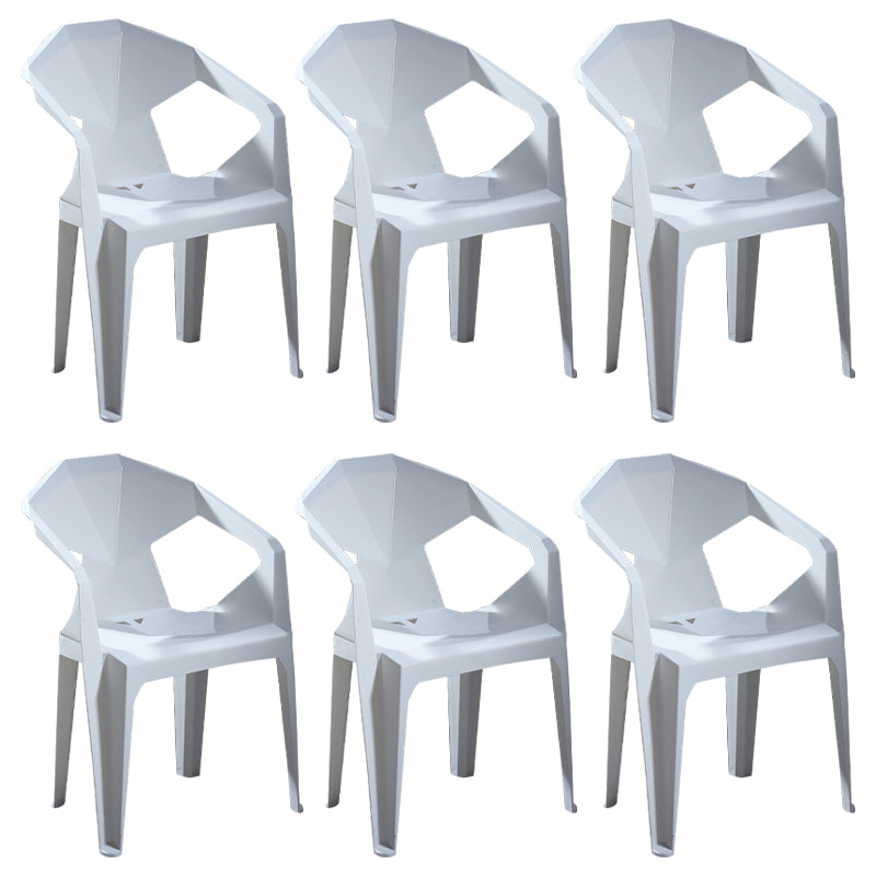 Chaises de restauration en plastique de style moderne chaises latérales empilables pour la cuisine
