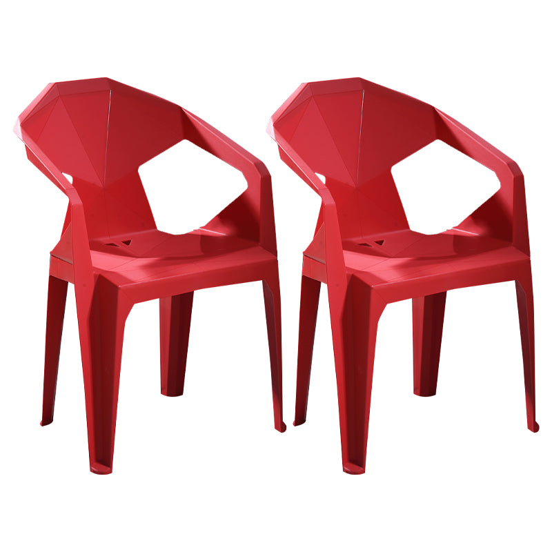 Chaises de restauration en plastique de style moderne chaises latérales empilables pour la cuisine