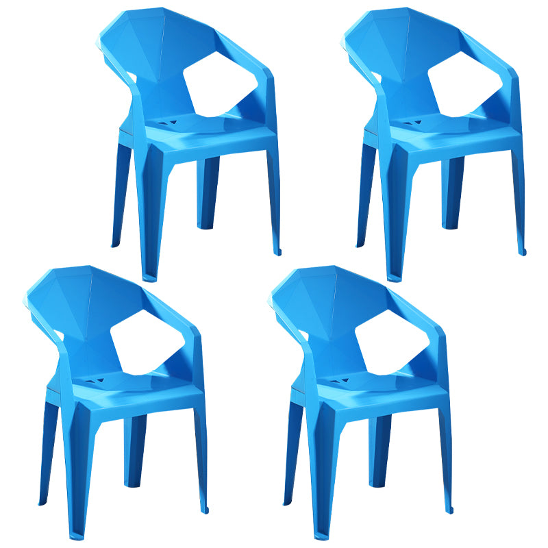 Chaises de restauration en plastique de style moderne chaises latérales empilables pour la cuisine