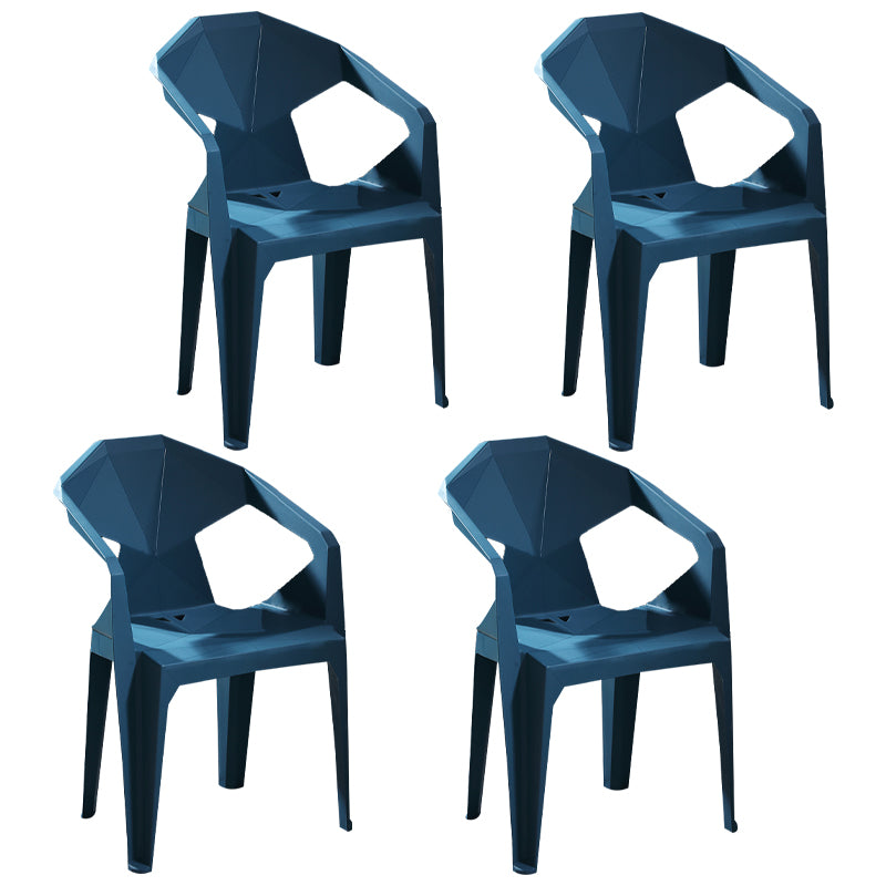 Chaises de restauration en plastique de style moderne chaises latérales empilables pour la cuisine