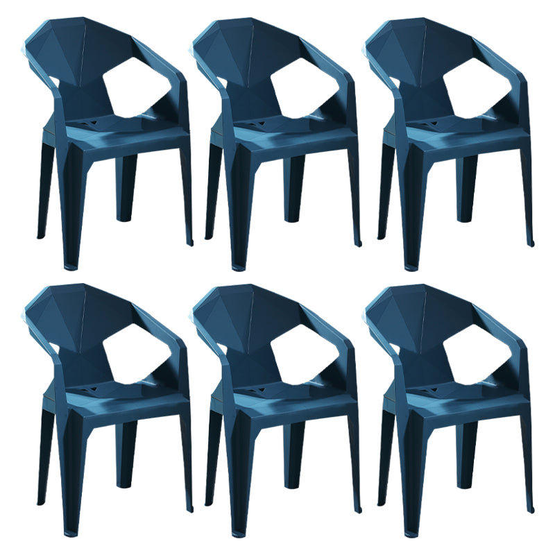 Chaises de restauration en plastique de style moderne chaises latérales empilables pour la cuisine