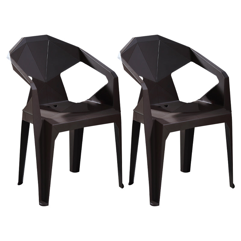 Chaises de restauration en plastique de style moderne chaises latérales empilables pour la cuisine