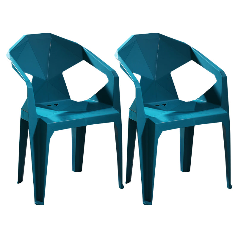 Chaises de restauration en plastique de style moderne chaises latérales empilables pour la cuisine