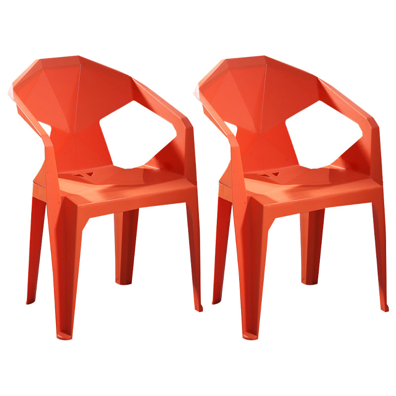 Chaises de restauration en plastique de style moderne chaises latérales empilables pour la cuisine