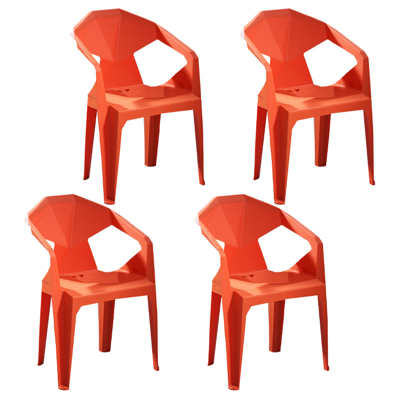 Chaises de restauration en plastique de style moderne chaises latérales empilables pour la cuisine