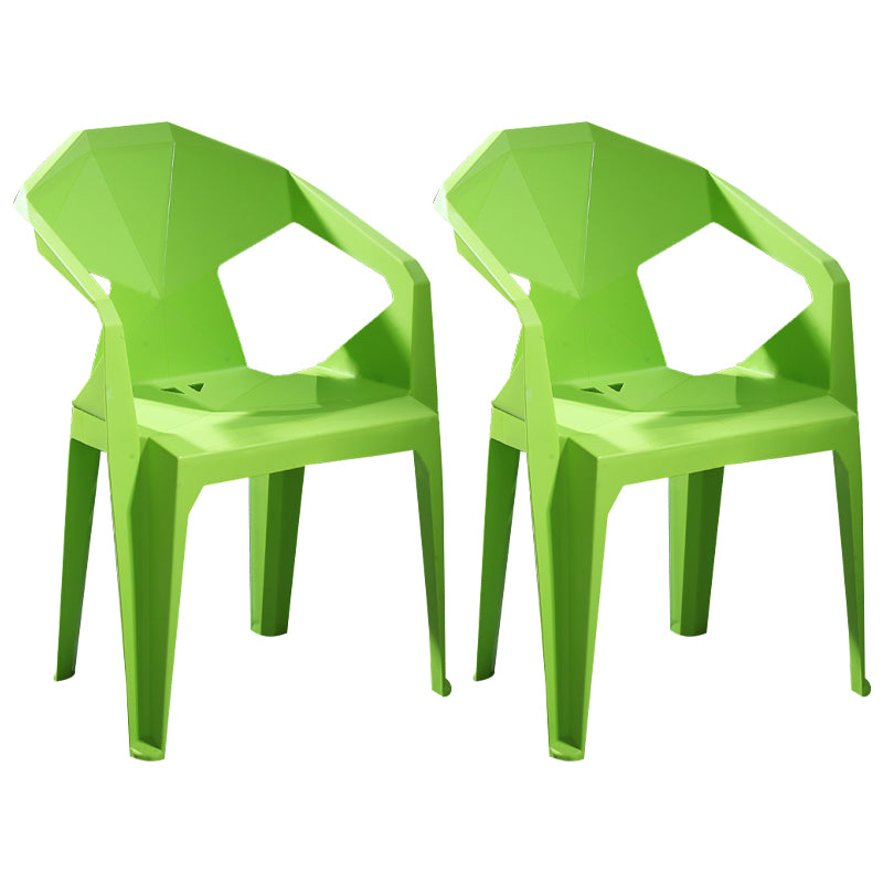Chaises de restauration en plastique de style moderne chaises latérales empilables pour la cuisine