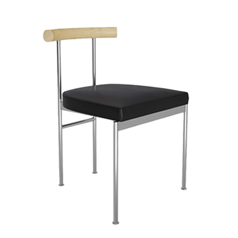 Ensemble de chaises en métal de style contemporain, chaise d'appoint de cuisine à dossier ouvert pour usage domestique