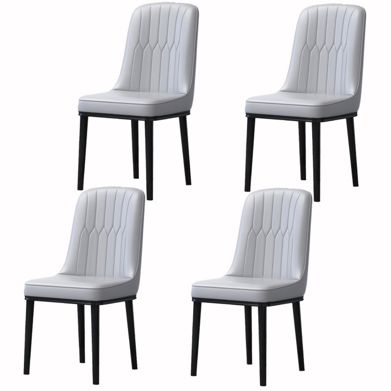 Accueil Chaise latéral scandinave Metal Solid Back Roard Roard Room