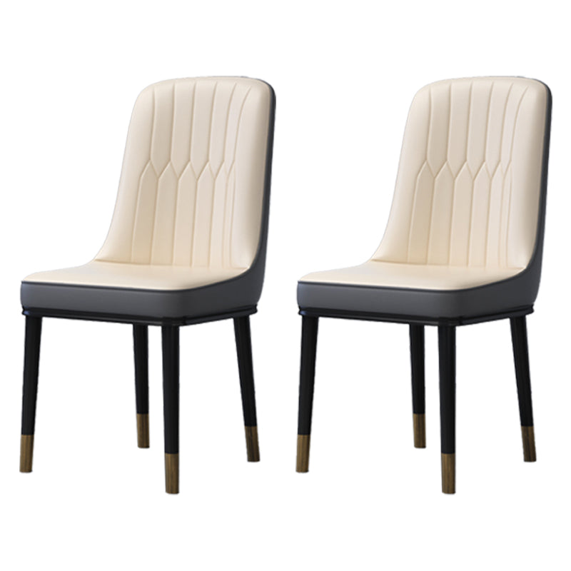 Accueil Chaise latéral scandinave Metal Solid Back Roard Roard Room