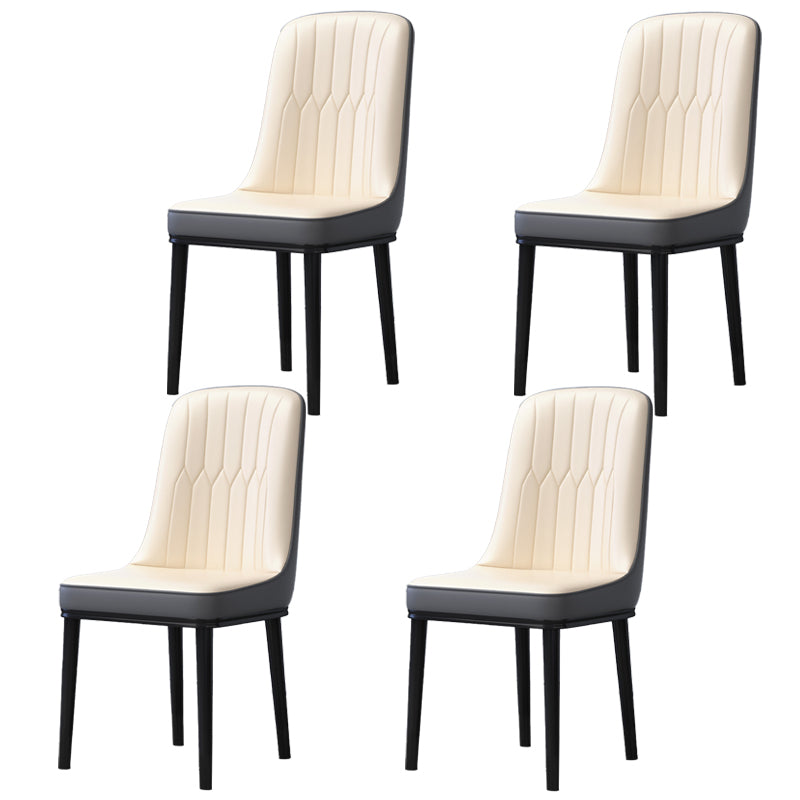 Accueil Chaise latéral scandinave Metal Solid Back Roard Roard Room