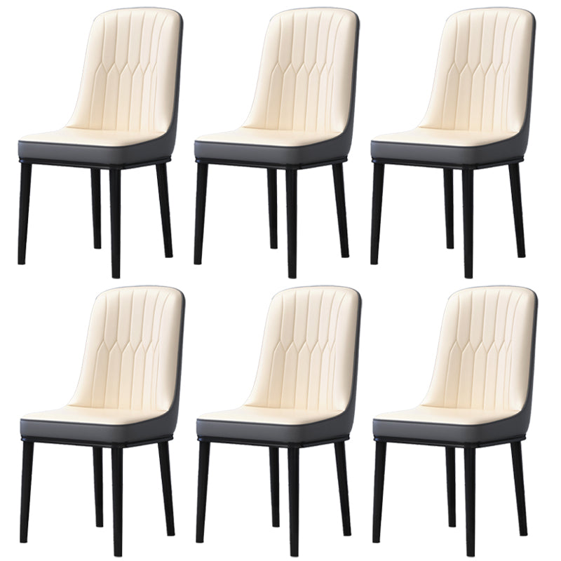 Accueil Chaise latéral scandinave Metal Solid Back Roard Roard Room