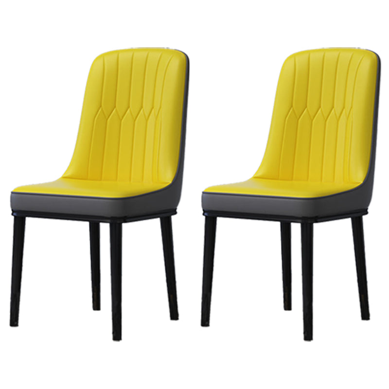 Accueil Chaise latéral scandinave Metal Solid Back Roard Roard Room