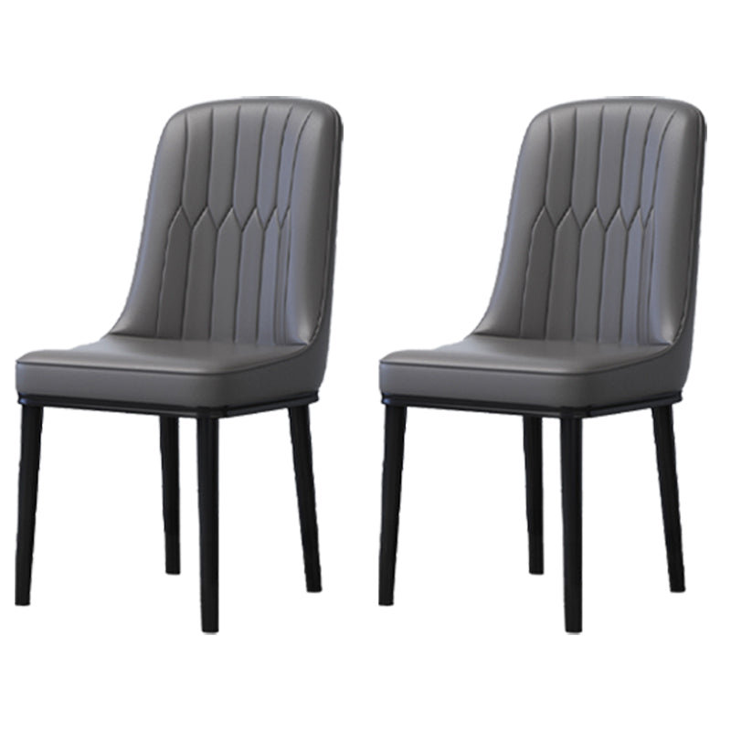 Accueil Chaise latéral scandinave Metal Solid Back Roard Roard Room