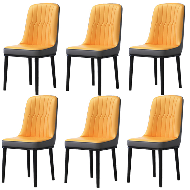 Accueil Chaise latéral scandinave Metal Solid Back Roard Roard Room