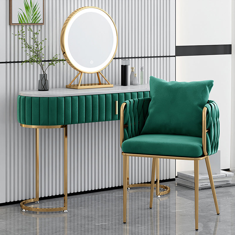 Chaises à dossier en baril rembourrées de style Glam, chaises de salle à manger en tissu de lin pour usage domestique