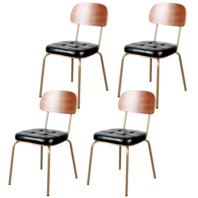 Les chaises de salle à manger sans bras tapissées par style industriel ouvrent les chaises latérales de salle à manger arrière