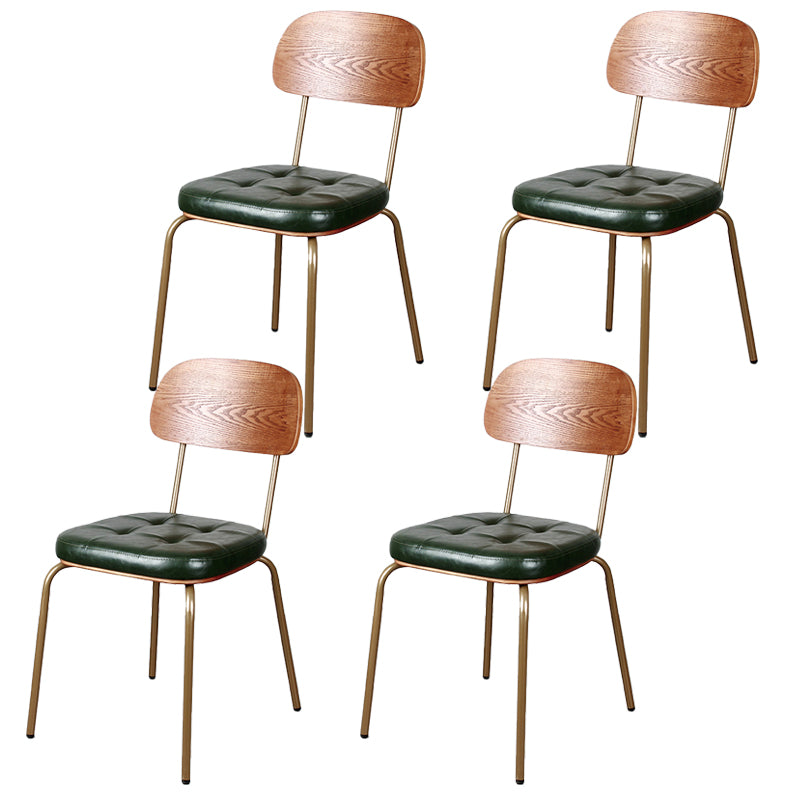 Les chaises de salle à manger sans bras tapissées par style industriel ouvrent les chaises latérales de salle à manger arrière