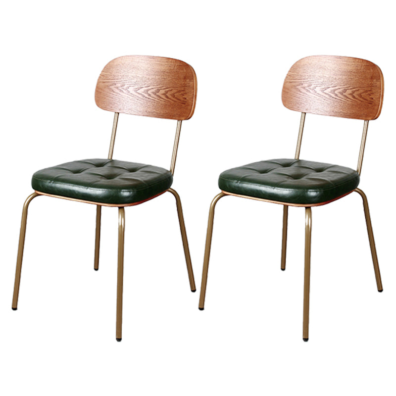 Les chaises de salle à manger sans bras tapissées par style industriel ouvrent les chaises latérales de salle à manger arrière