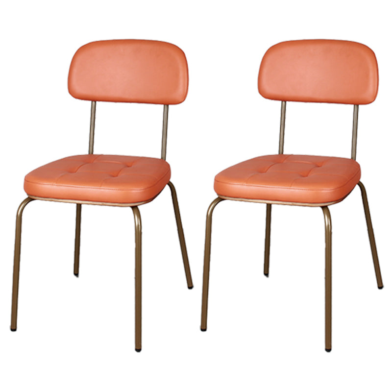 Les chaises de salle à manger sans bras tapissées par style industriel ouvrent les chaises latérales de salle à manger arrière