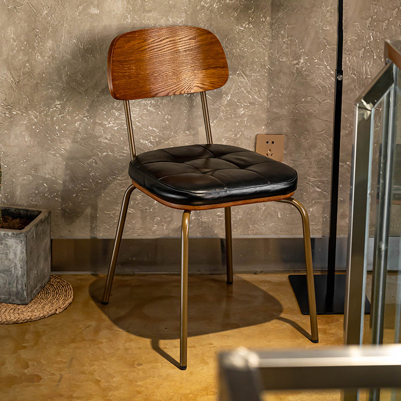 Les chaises de salle à manger sans bras tapissées par style industriel ouvrent les chaises latérales de salle à manger arrière