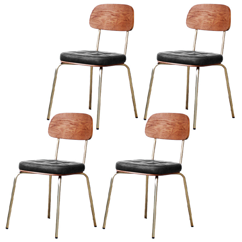 Les chaises de salle à manger sans bras tapissées par style industriel ouvrent les chaises latérales de salle à manger arrière