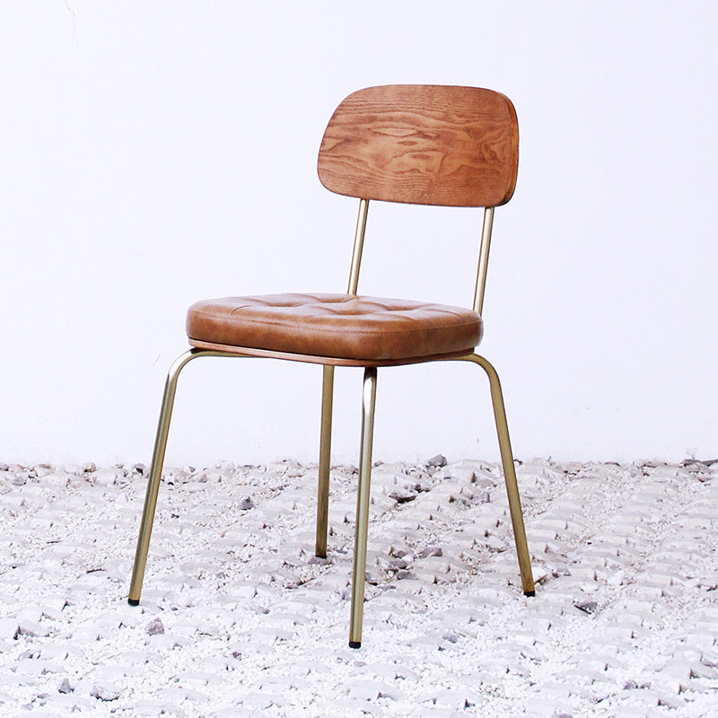 Les chaises de salle à manger sans bras tapissées par style industriel ouvrent les chaises latérales de salle à manger arrière