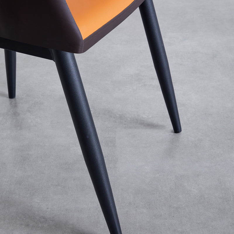 Minimalistische stijl gestoffeerde zijstoelen Open achterstoelen achterstoelen voor thuis