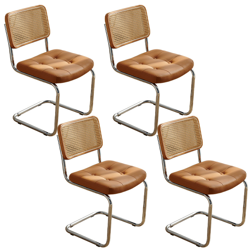 Chaises latérales rembourrées de Style industriel, chaises de salle à manger à dossier ouvert pour la maison