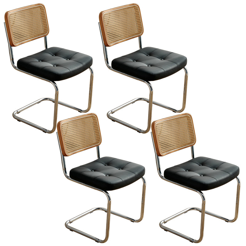 Chaises latérales rembourrées de Style industriel, chaises de salle à manger à dossier ouvert pour la maison