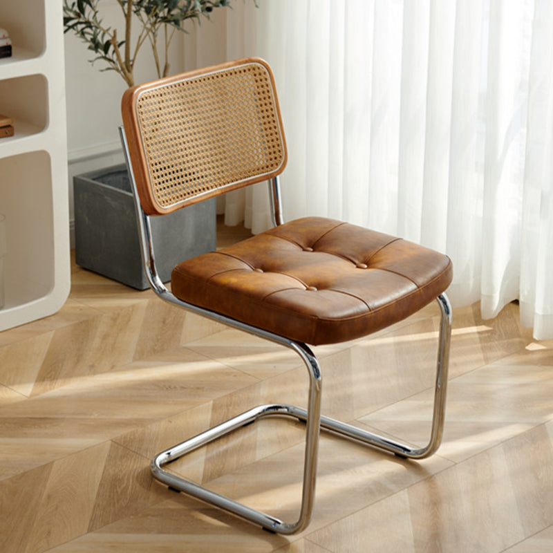 Chaises latérales rembourrées de Style industriel, chaises de salle à manger à dossier ouvert pour la maison