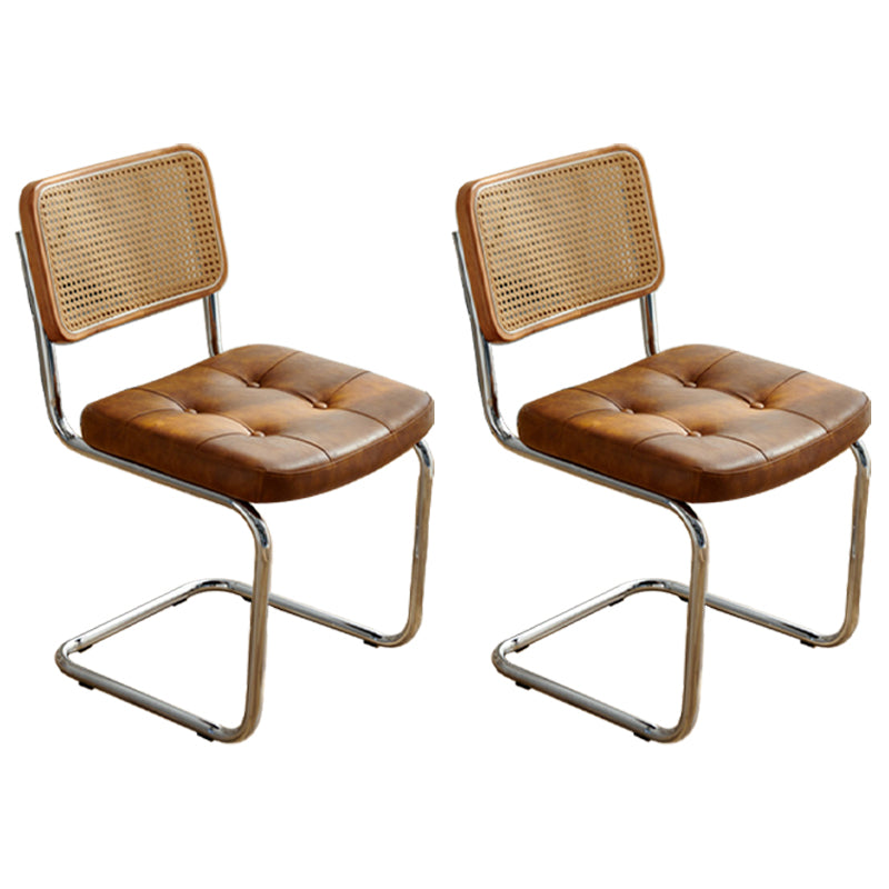 Chaises latérales rembourrées de Style industriel, chaises de salle à manger à dossier ouvert pour la maison