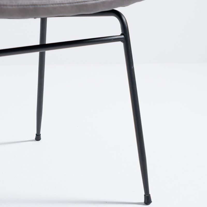 Chaises d'appoint rembourrées style contemporain Chaises d'appoint à dossier ouvert (Ensemble de 2)