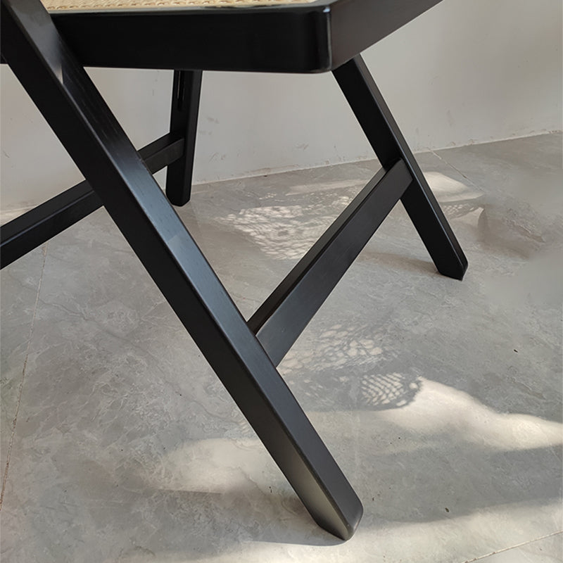 Chaise simple de salle à manger de dossier ouvert de chaise solide de hêtre de style contemporain