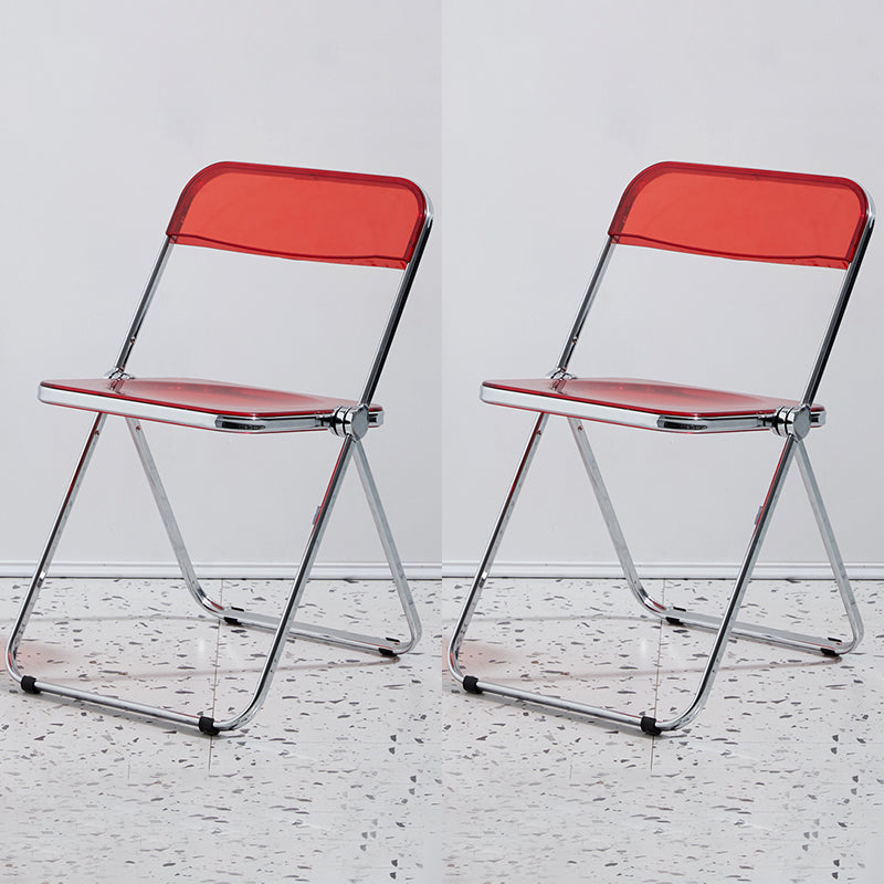 Chaise d'intérieur et d'extérieur moderne en métal, chaise d'appoint de salle à manger à dossier ouvert sans accoudoirs