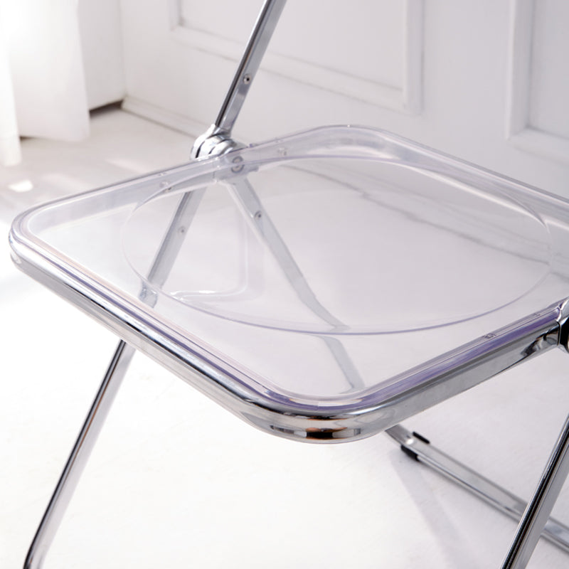 Silla interior y exterior moderna de metal, silla lateral de comedor con respaldo abierto sin brazos