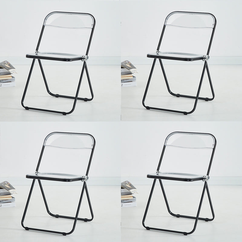 Chaise d'intérieur et d'extérieur moderne en métal, chaise d'appoint de salle à manger à dossier ouvert sans accoudoirs