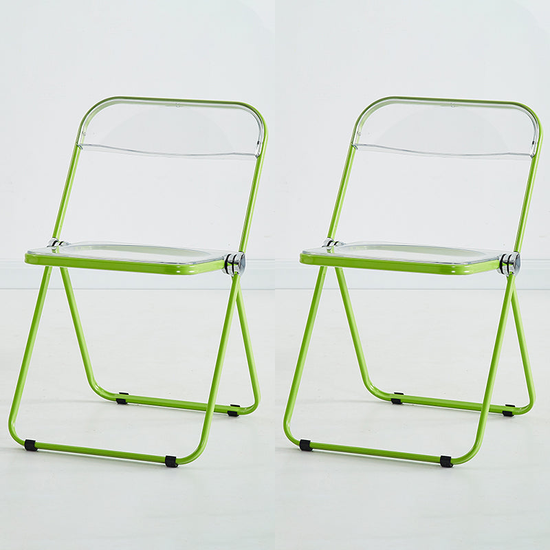 Chaise d'intérieur et d'extérieur moderne en métal, chaise d'appoint de salle à manger à dossier ouvert sans accoudoirs