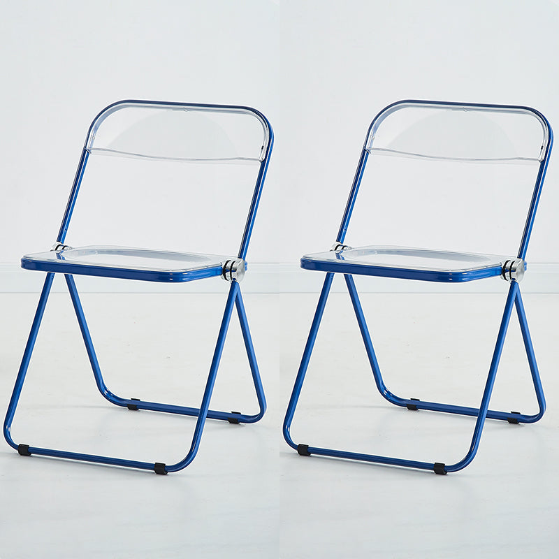 Chaise d'intérieur et d'extérieur moderne en métal, chaise d'appoint de salle à manger à dossier ouvert sans accoudoirs