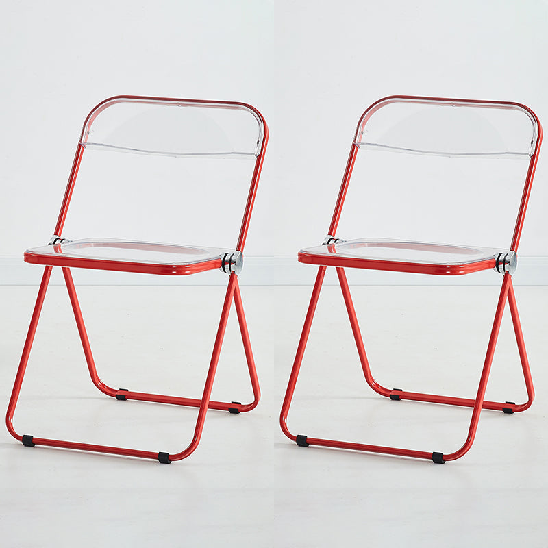 Chaise d'intérieur et d'extérieur moderne en métal, chaise d'appoint de salle à manger à dossier ouvert sans accoudoirs