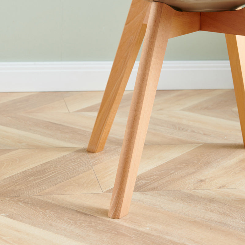 Contemporary Beech Wood Chair Set Solid Back Side Dining Kitchen Chairs