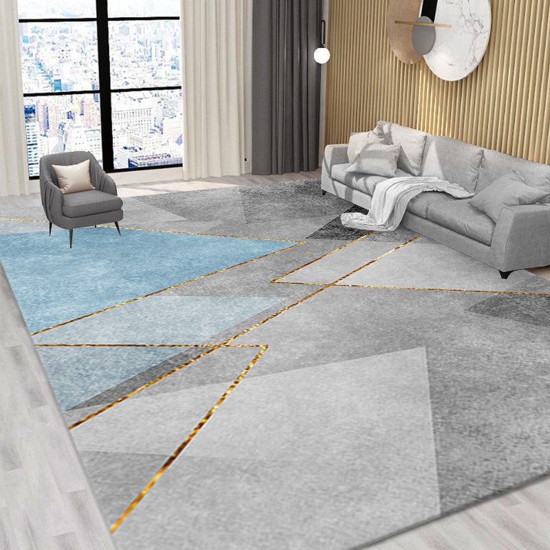 Hedendaags patchwork Tapijt Luxe polyester Area Rug vlekbestendig gebied Tapijt voor woonkamer