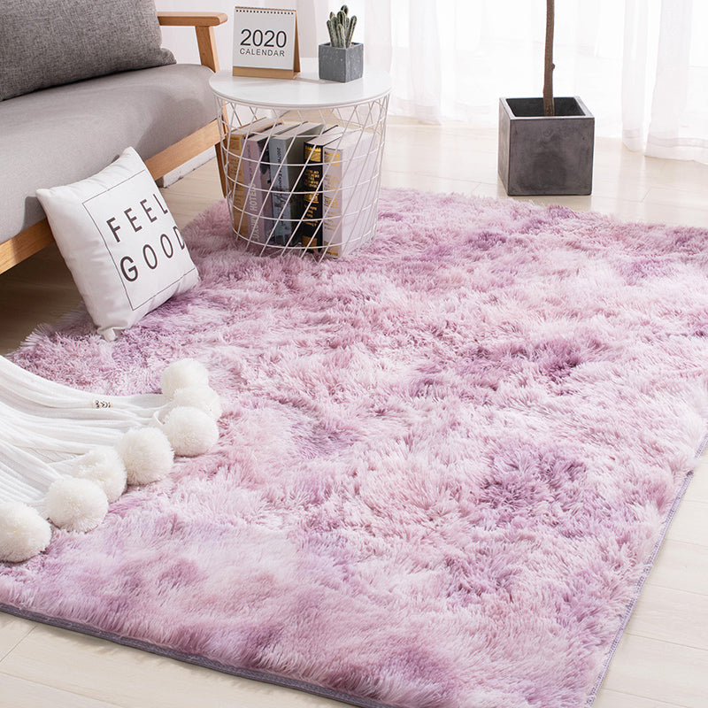 Tapis moderne de moquette de tapis en polyester tapis de support non glipt