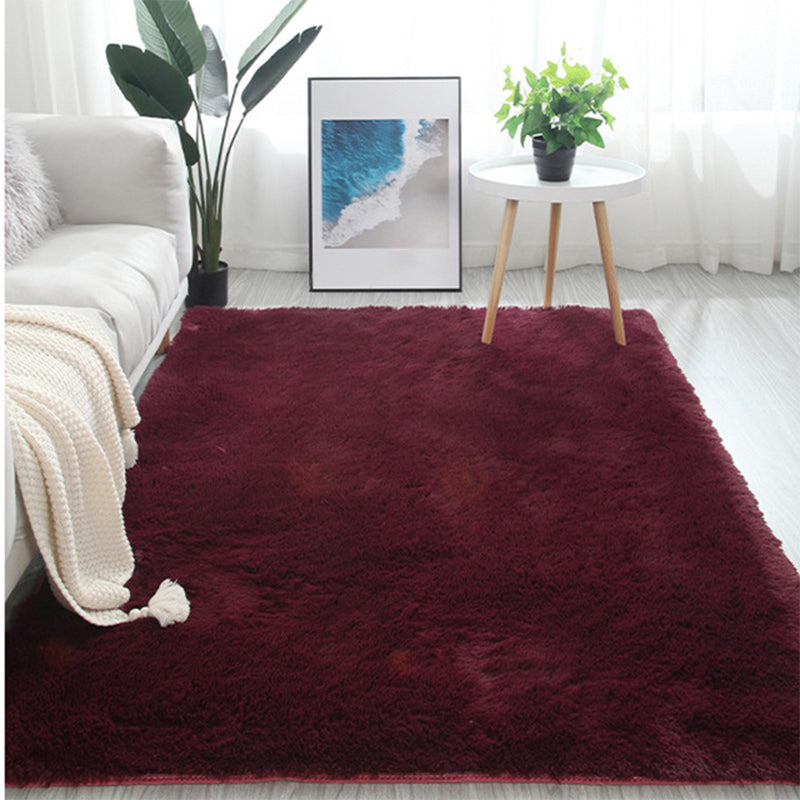 Tapis moderne de moquette de tapis en polyester tapis de support non glipt