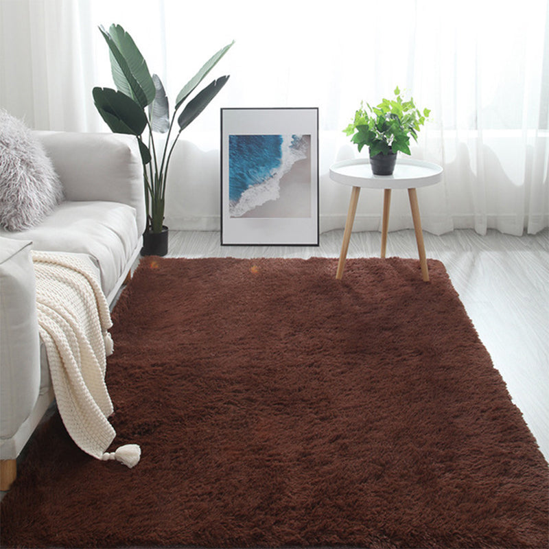 Tapis moderne de moquette de tapis en polyester tapis de support non glipt