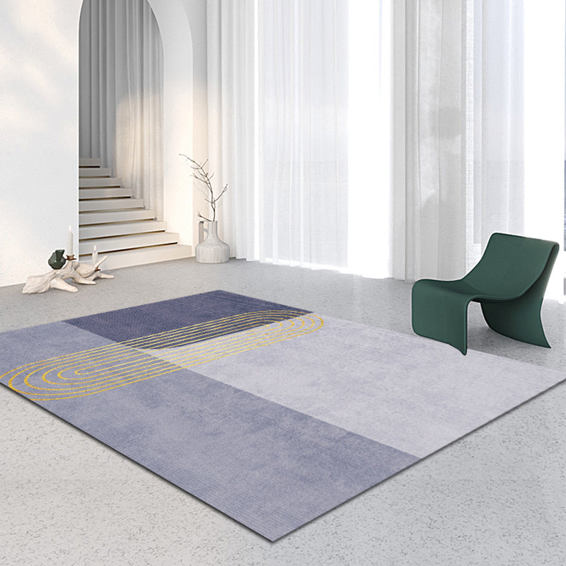 Moderne woonkamer tapijt geometrisch patroon polyester gebied tapijt niet-slip achterste backing area tapijt