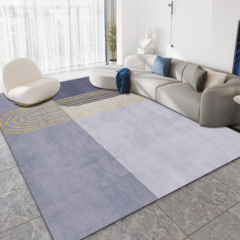 Moderne woonkamer tapijt geometrisch patroon polyester gebied tapijt niet-slip achterste backing area tapijt