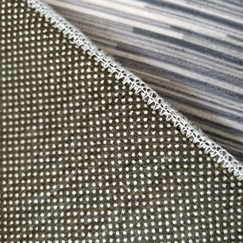 Grauer moderner Teppich Polyester Geometrischer Muster Teppich Nicht-Rutsch-Rückseite Teppich für Wohnkultur