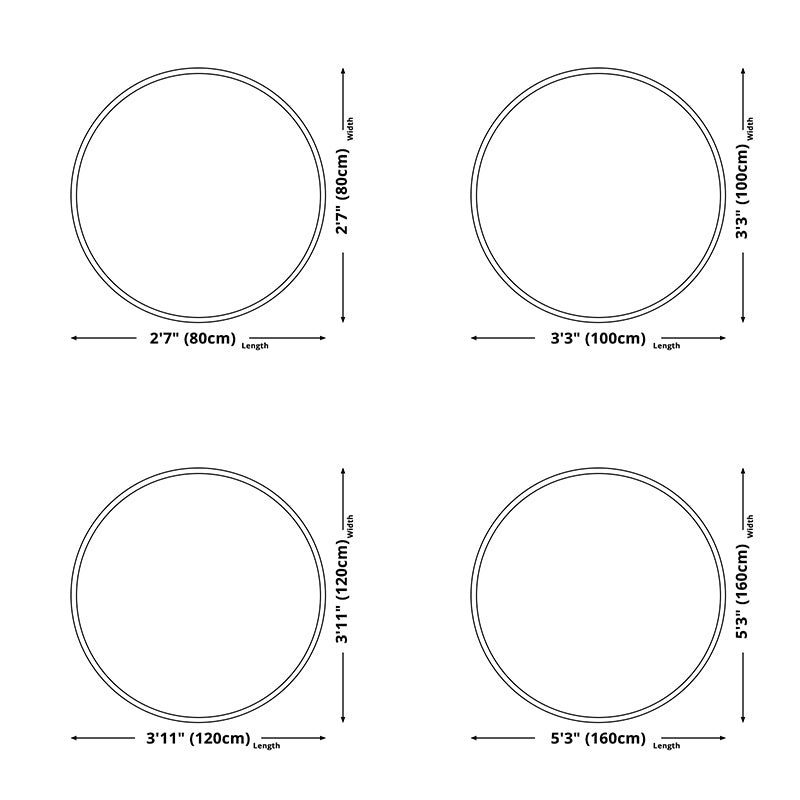 Moderne ronde tapijt polyester abstract print binnen vloerkleurbestendig gebied Rug voor woningdecoratie