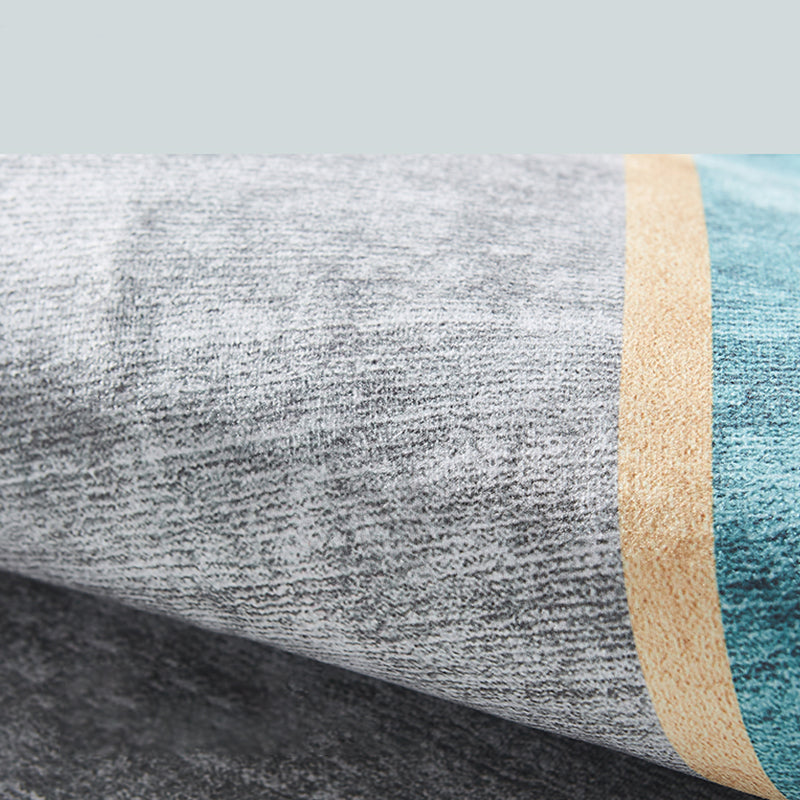 Stilvoller moderner Teppich Geometrisches Muster Polyester Fläche Teppich nicht rutschfest